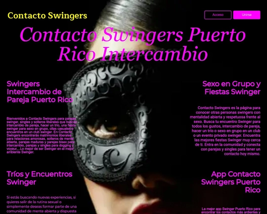 Contacto Swingers Puerto Rico Intercambio de Pareja Logo